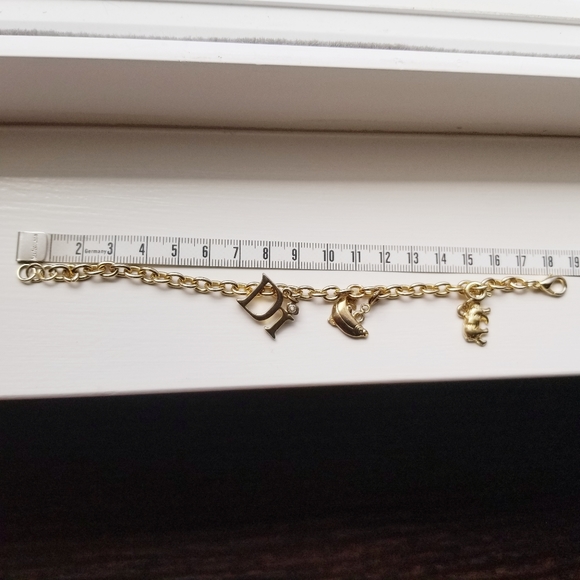 DI Bear and Fish Gold Toned Charm Bracelet - Picture 5 of 7